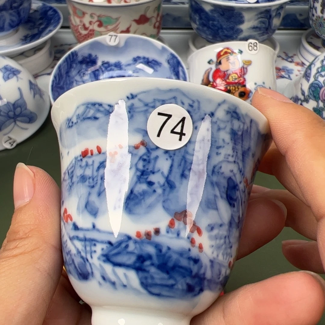 陶瓷景德镇纯手工纯手绘茶具木木74