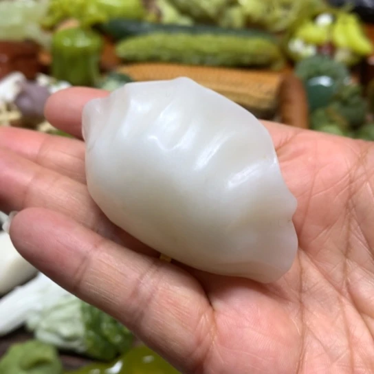 蛇纹石玉未镶嵌手把