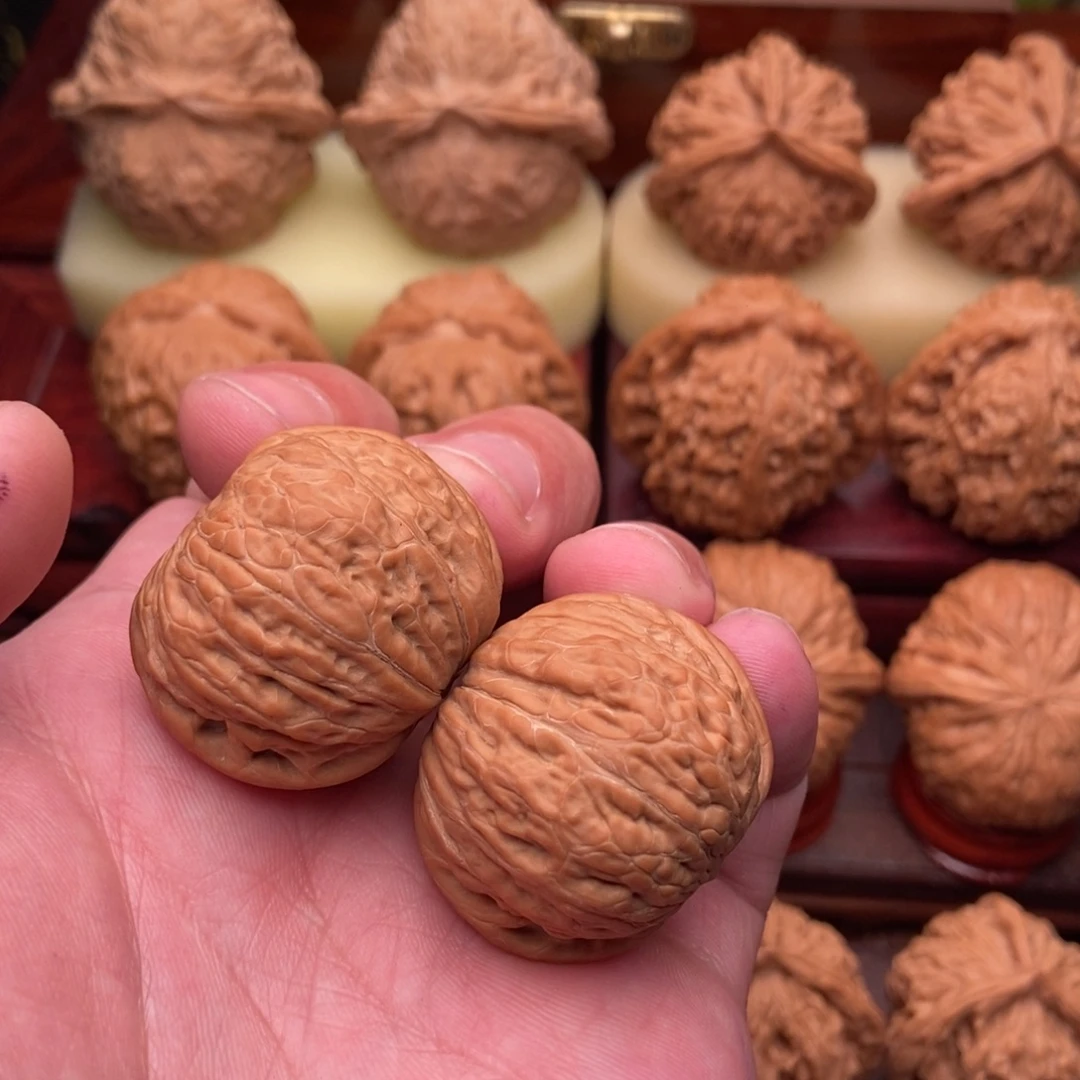 天***行文玩核桃把件精品小铁锤34