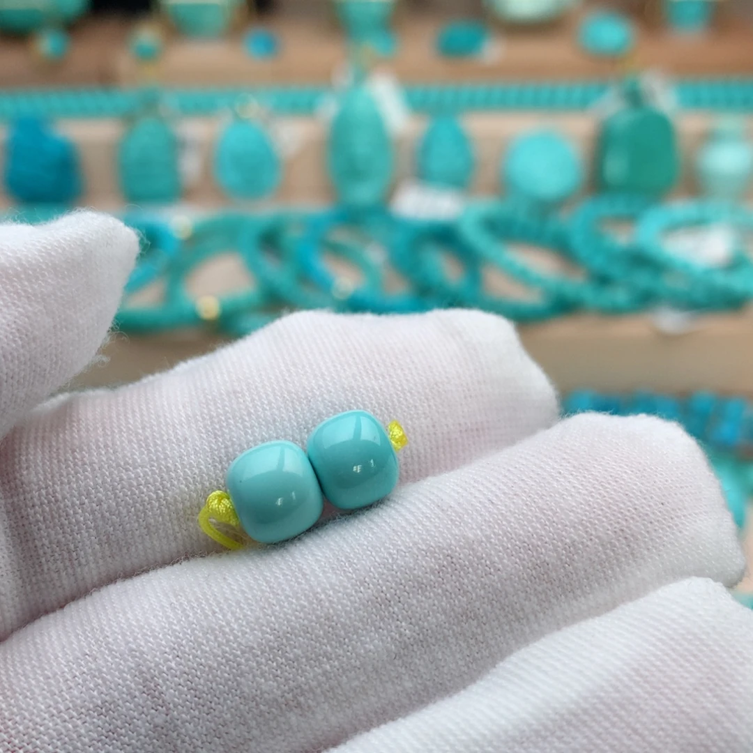 绿松石未镶嵌珠宝奇石7.7mm