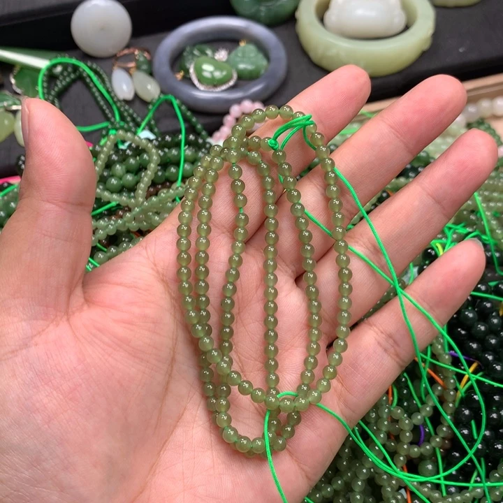 和田玉未镶嵌手链36