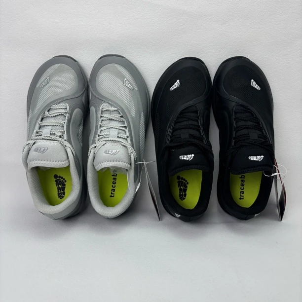 欧美网布透气4E宽楦户外防滑耐磨平底休闲运动训练健步跑鞋男女