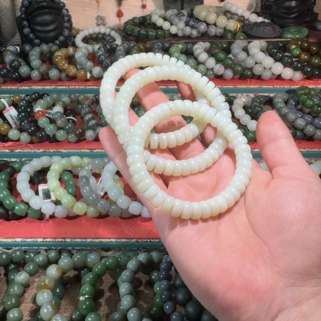 和田玉未镶嵌手链多样性拍一发一