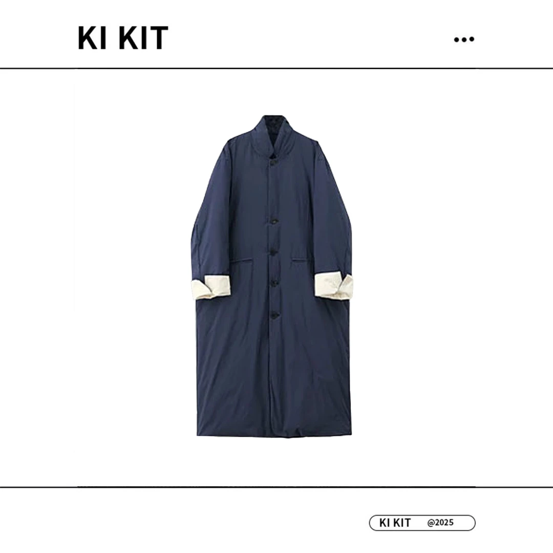 [KK] 山系90鹅绒服简约中长款羽绒服 YLM00258