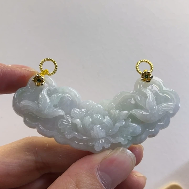 翡翠吊坠(赠链)未镶嵌代编织
