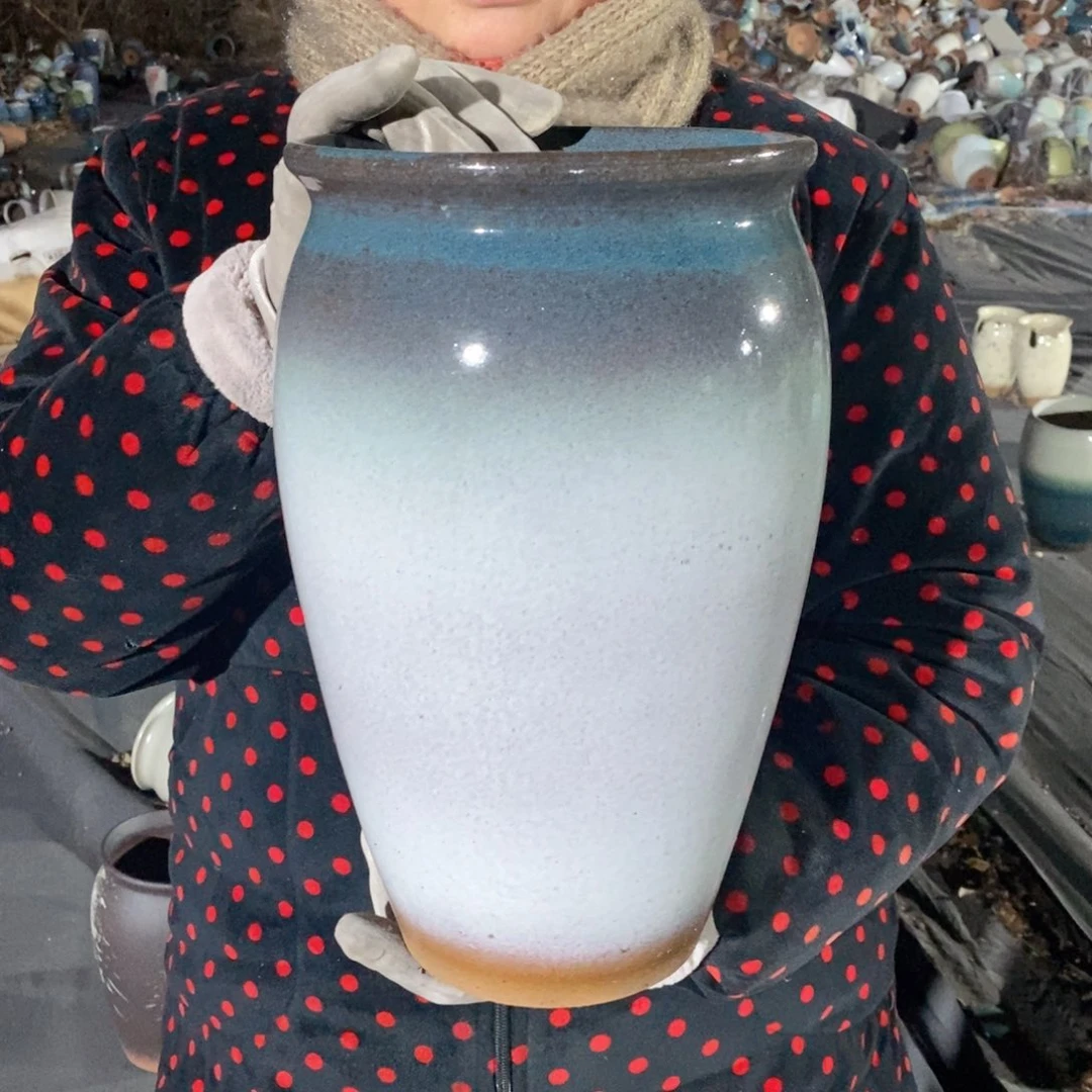 红陶口18高31瑕疵～