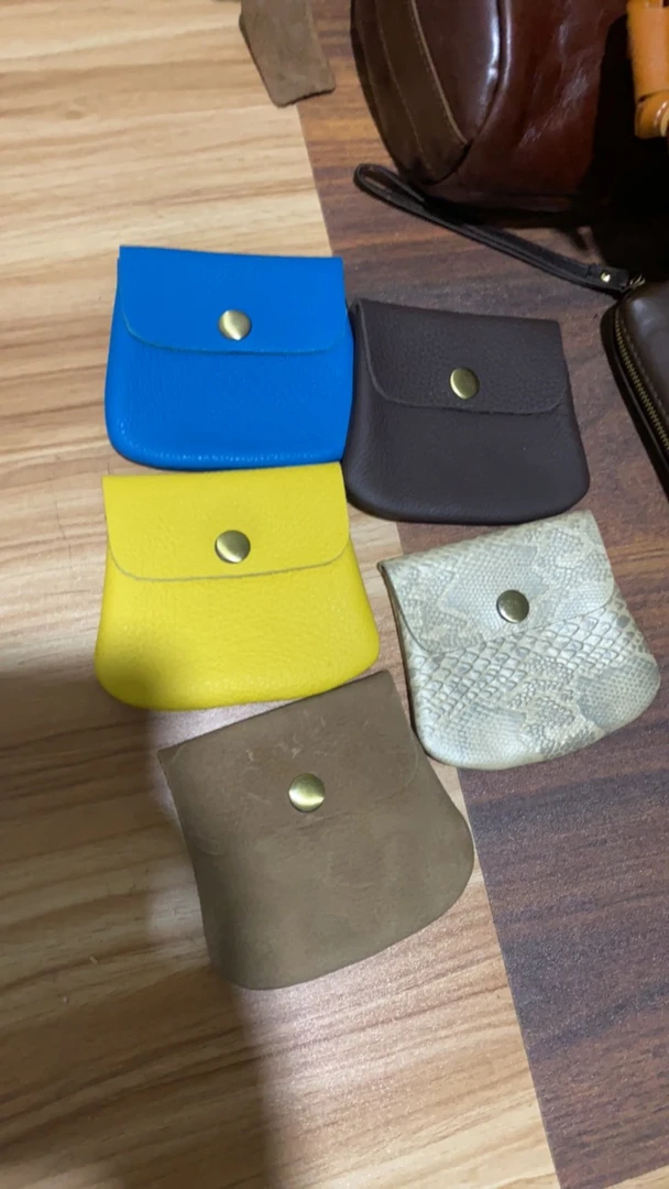 头层牛皮女包手拿包 （颜色随机）