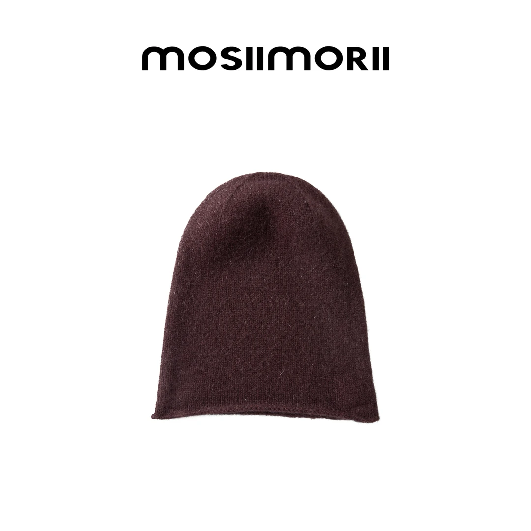 【云朵慕斯】MOSIIMORII100%羊绒针织秋冬休闲冷帽设计师女士帽子