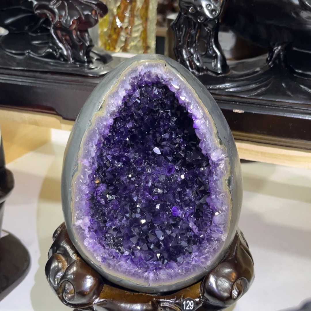 未镶嵌紫晶摆件水晶