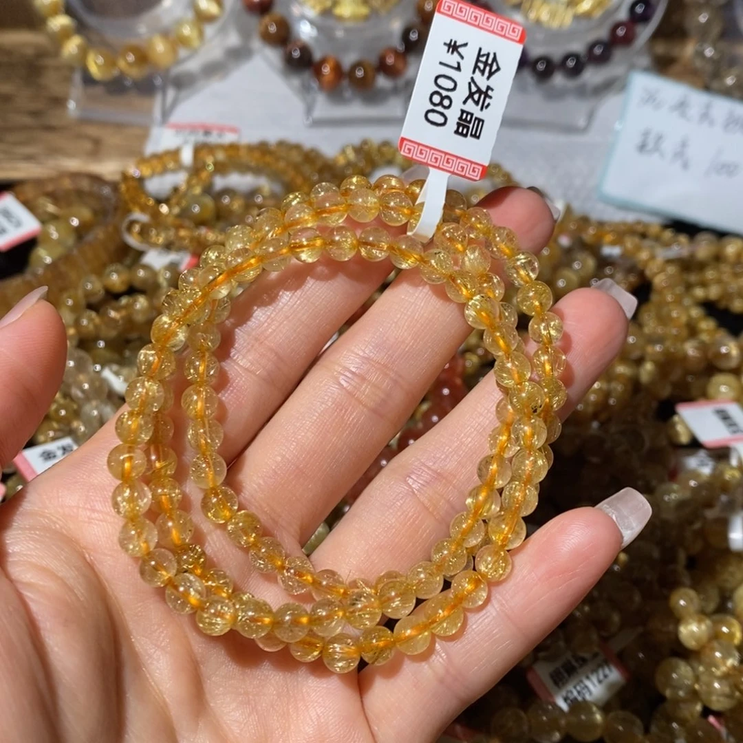 未镶嵌水晶手链5.4咪