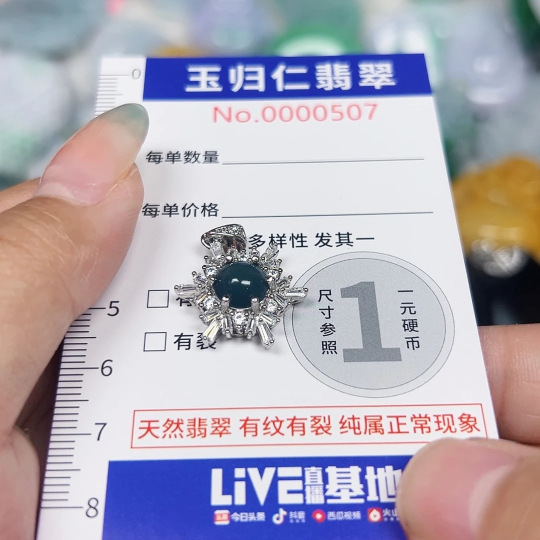 翡翠未镶嵌吊坠(不含链)111