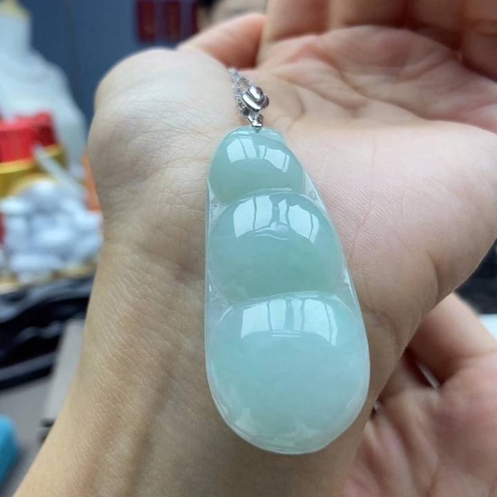 翡翠银S925镶嵌颈饰吊坠2