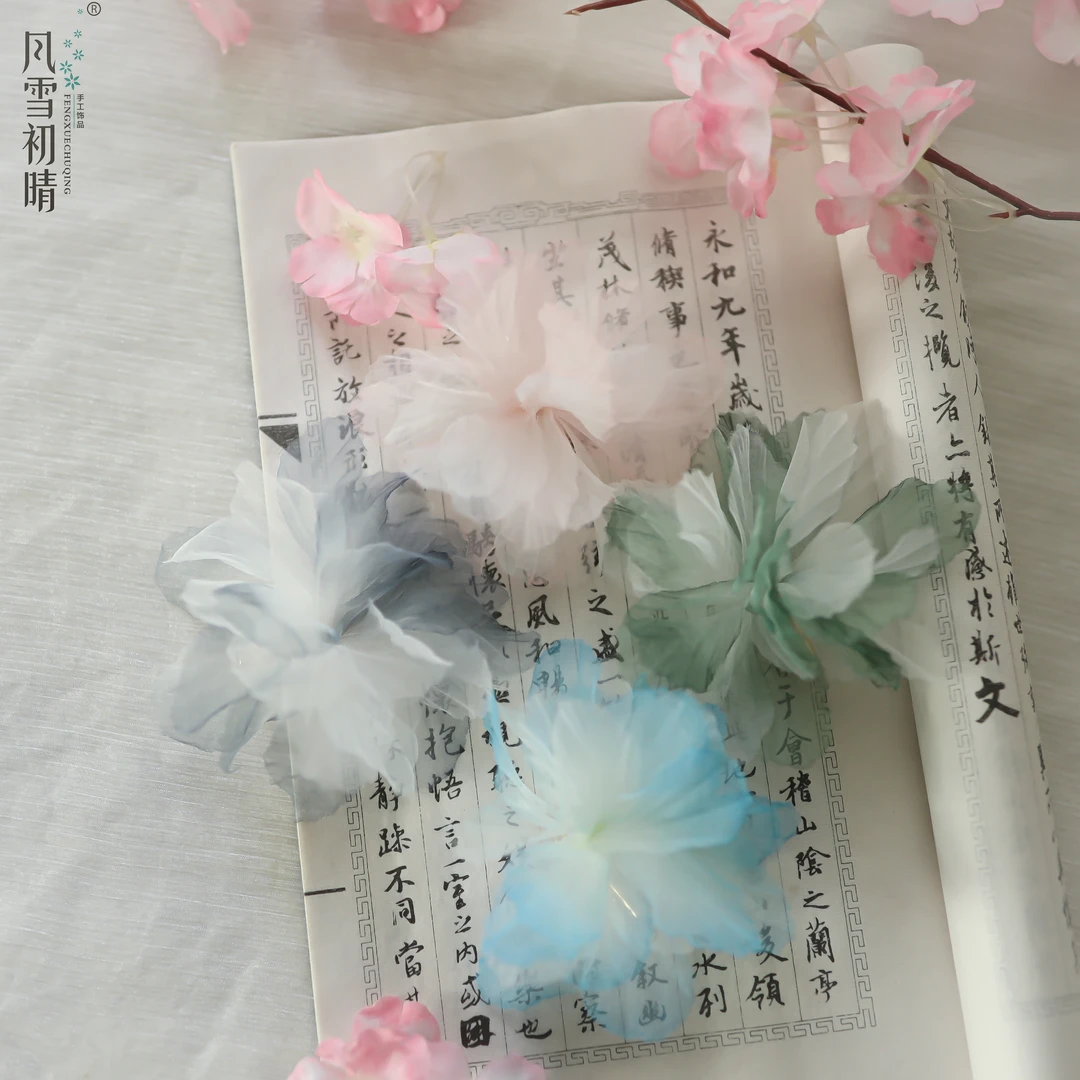 风雪初晴颜好发夹百搭古风配饰原创国风日常古典仙气