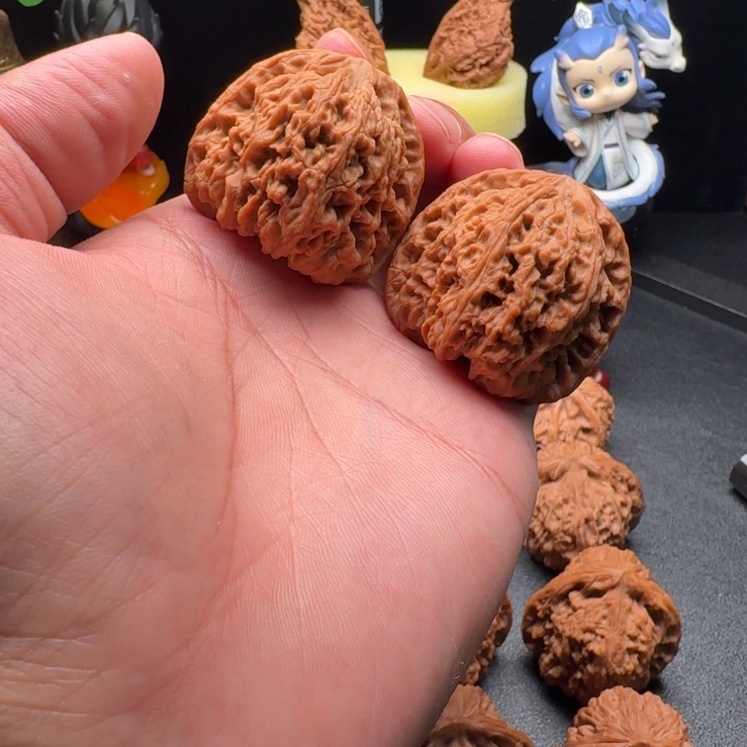 吊坠文玩核桃42+全品南疆石文玩核桃把件