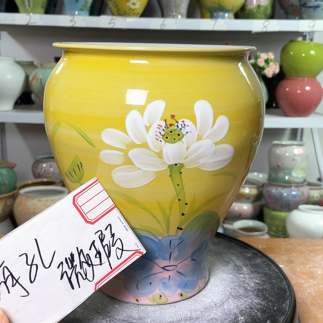 景德镇陶瓷花盆微瑕