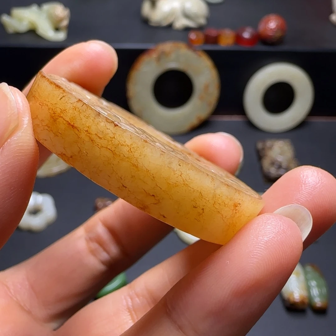 和田玉未镶嵌颈饰福**海