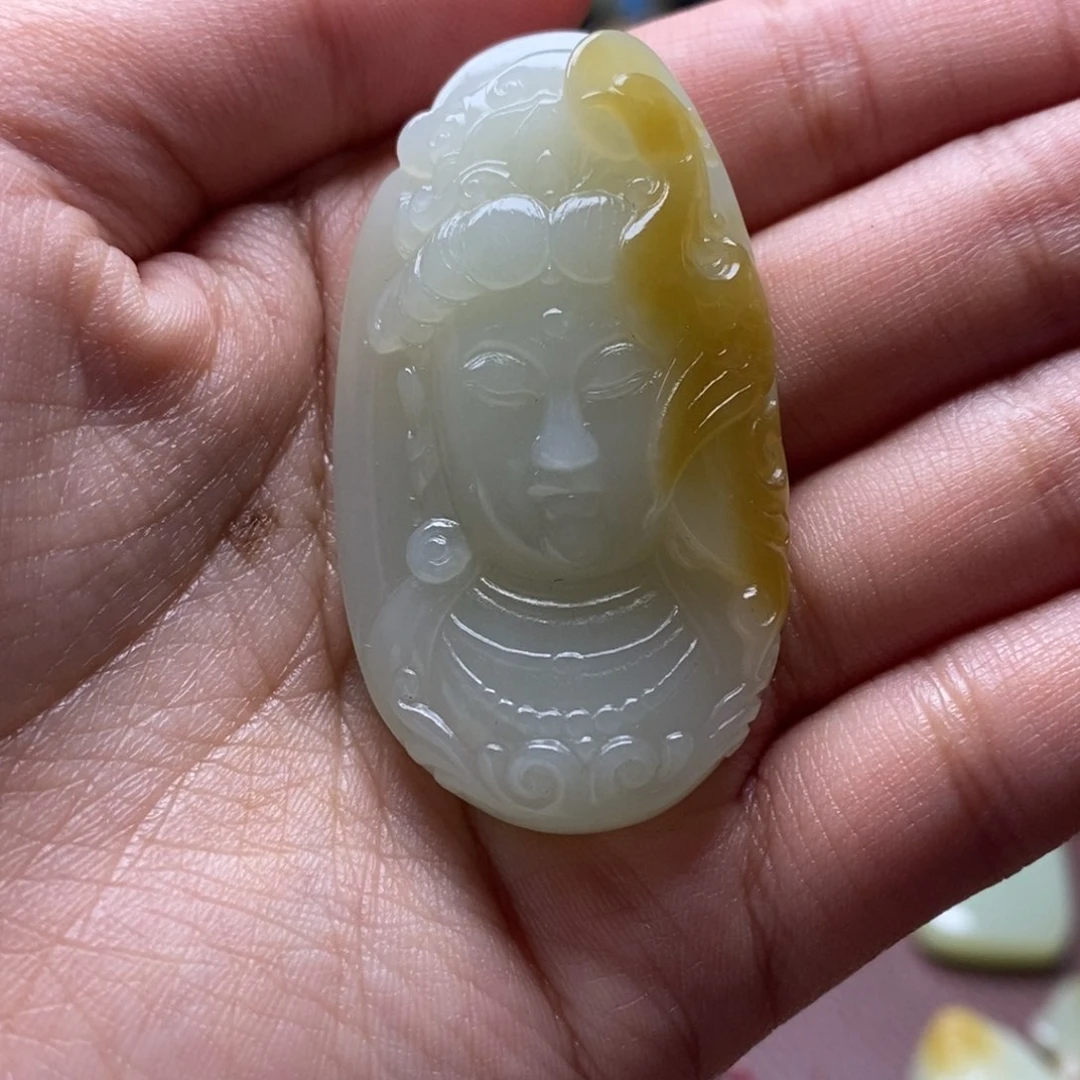吊坠(不含链)未镶嵌和田玉（糖玉）