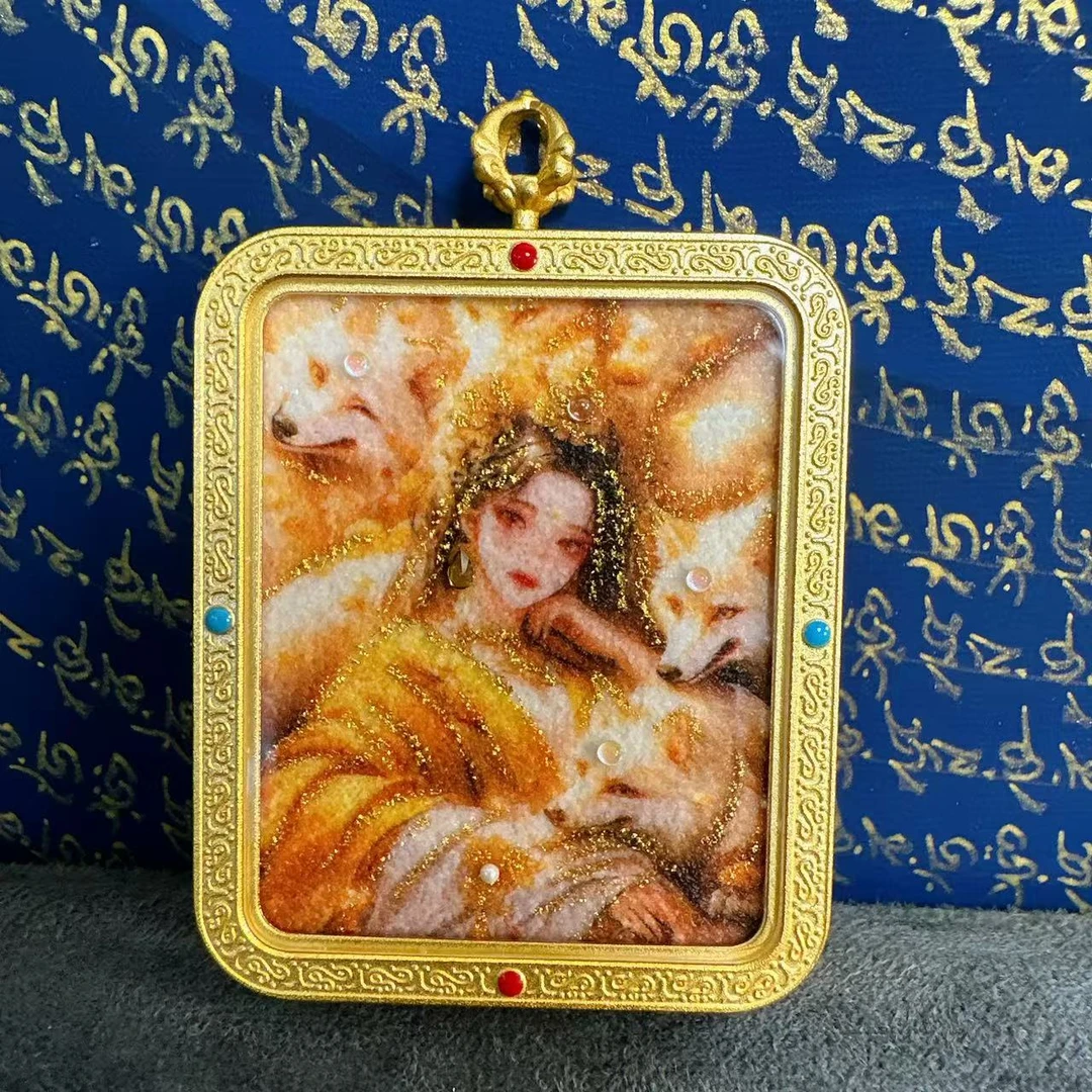 三洋 SYTK-051三赤狐.花月五路cc姐姐双面唐卡