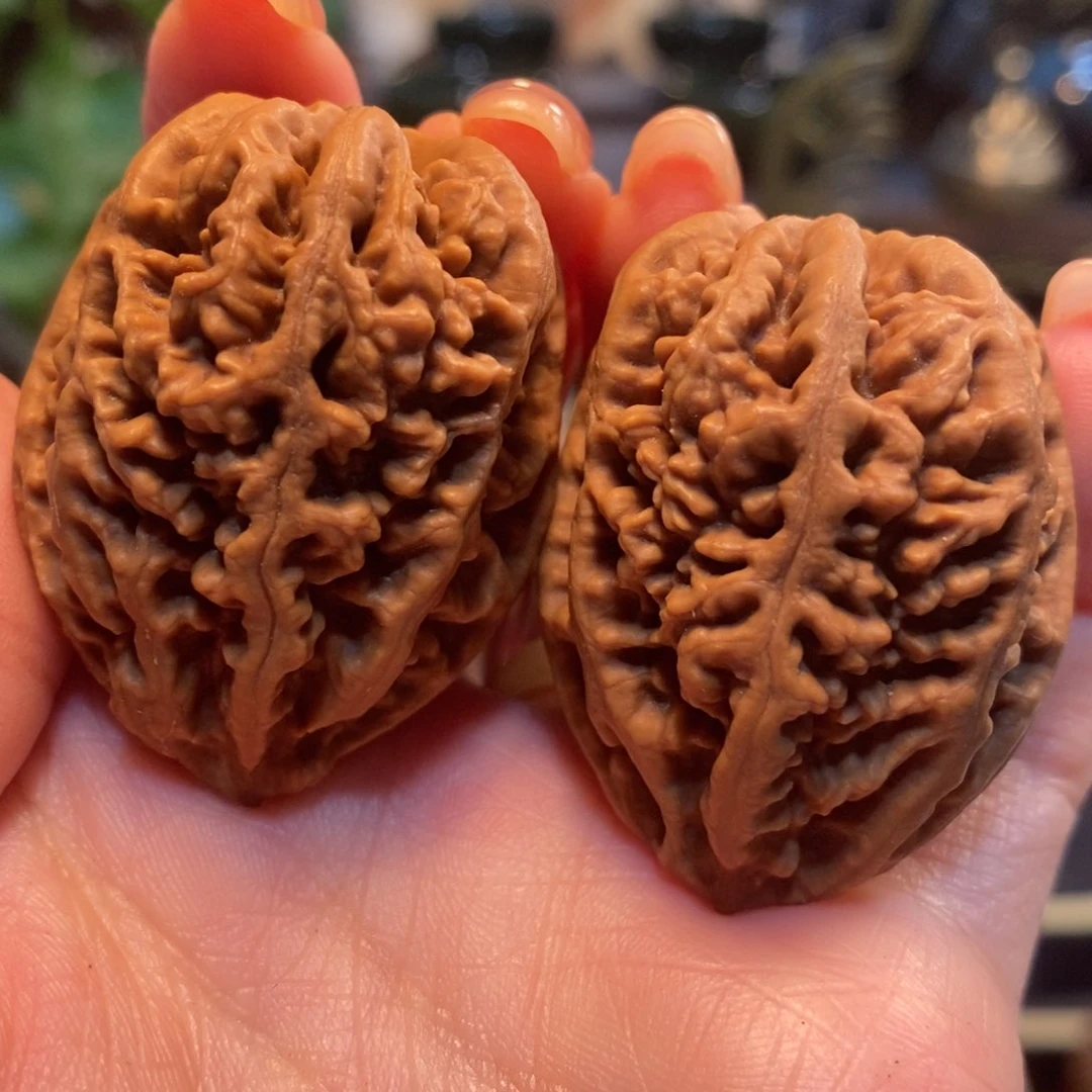 文玩核桃吊坠老树珊瑚纹35