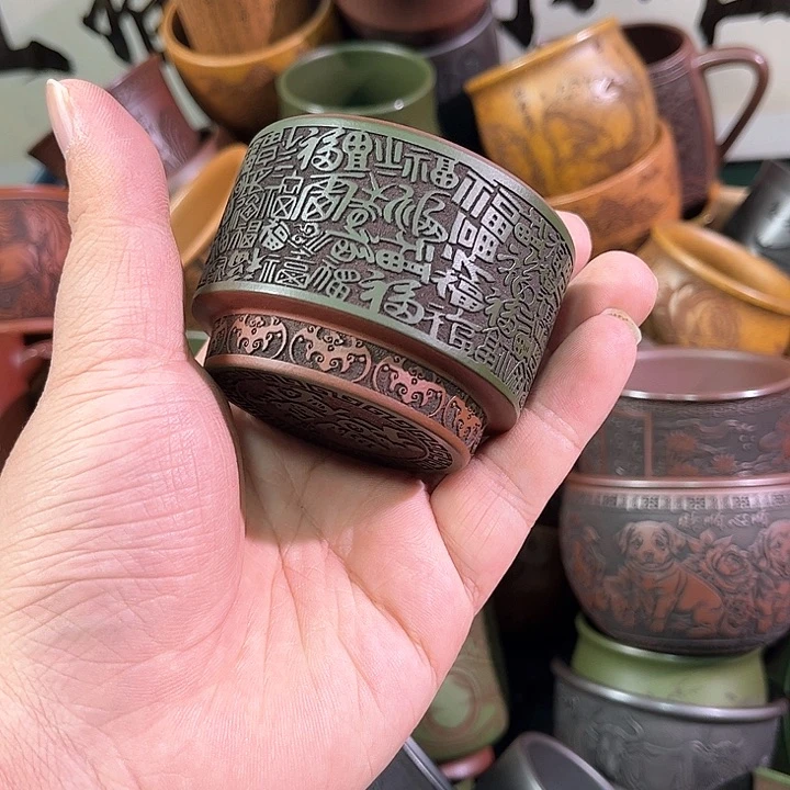 茶杯紫砂全手工紫砂主人杯