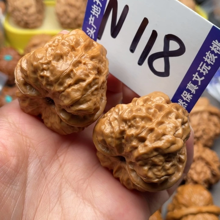 文玩核桃把件蛙蛙38尺