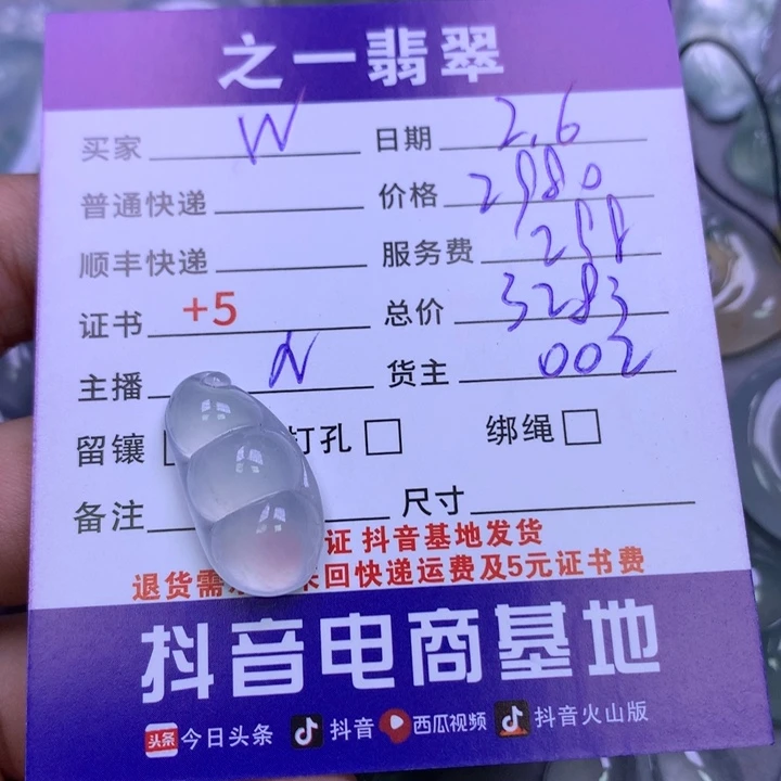 翡翠颈饰未镶嵌W*.翡翠