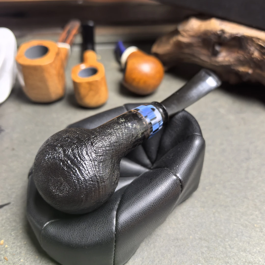 手工石楠木细喷砂短苹果握感舒适适合叼吸