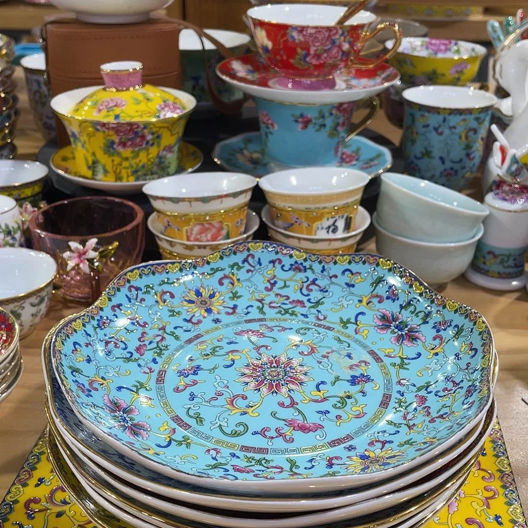 珐琅景德镇陶瓷瓷碗