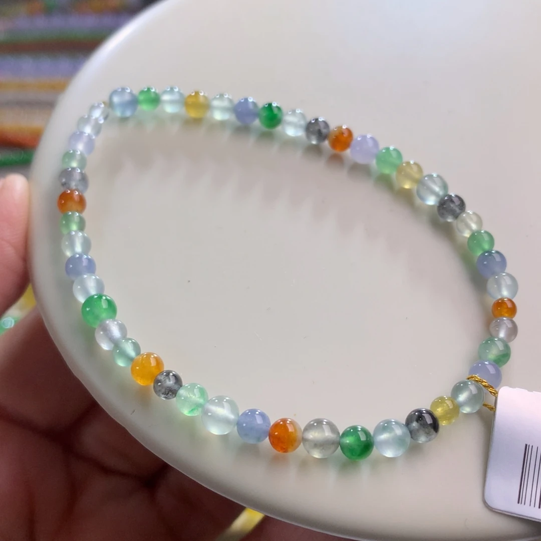 翡翠未镶嵌颈饰卡4～4.5