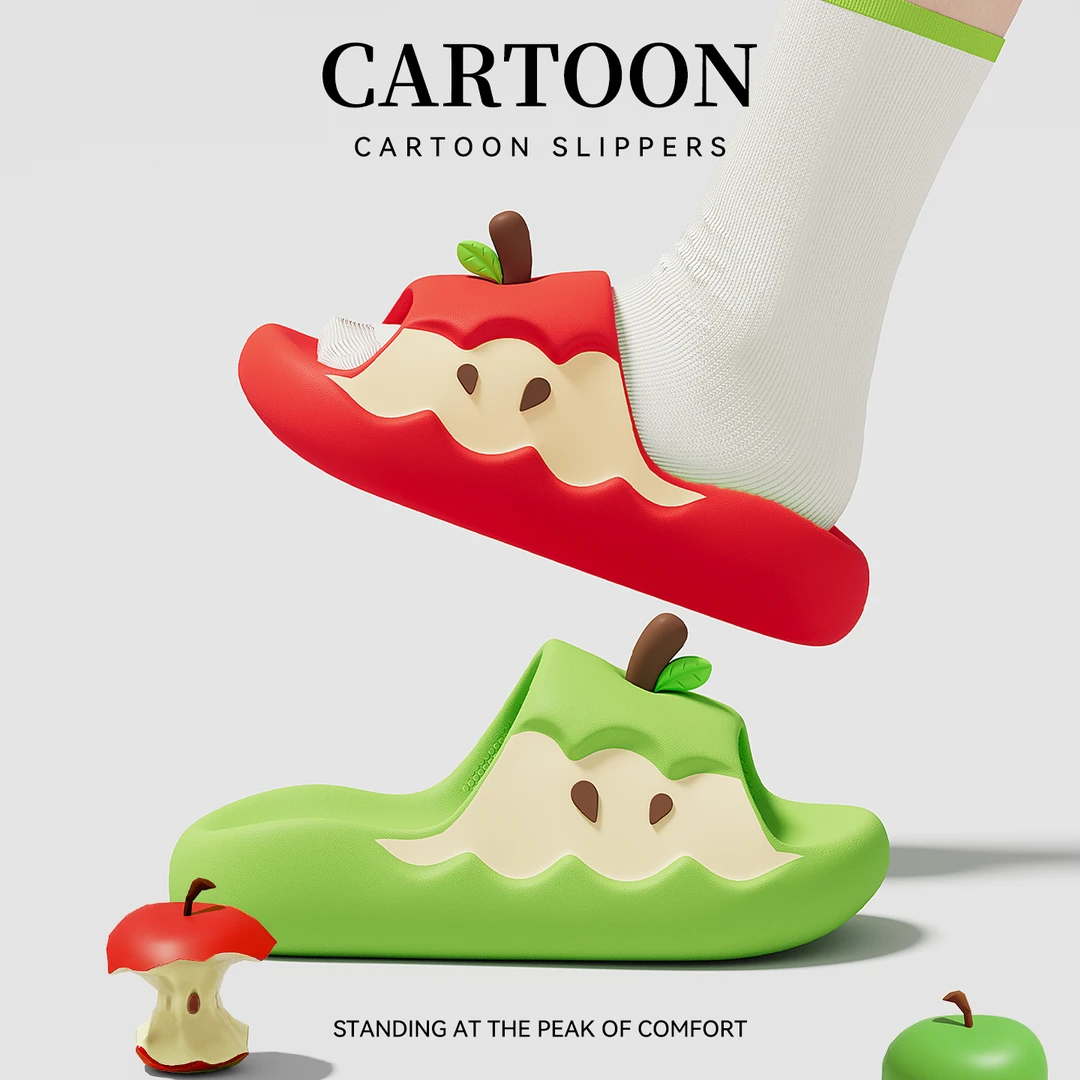 森系苹果拖鞋女款夏天外穿2025新款室内家居可爱防滑防臭eva凉拖