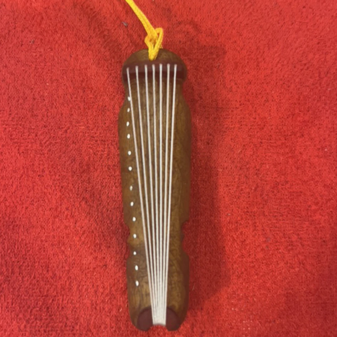 迷你小古琴带花纹伏羲式