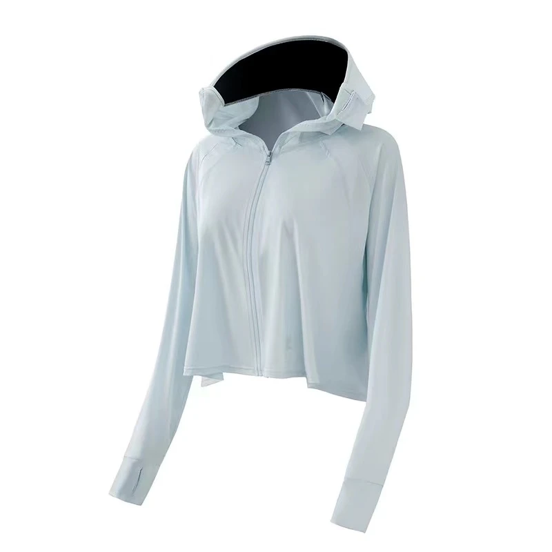 BONAS/宝娜斯春夏新款透气薄款长袖遮阳加大帽沿斗篷防晒衣女2516