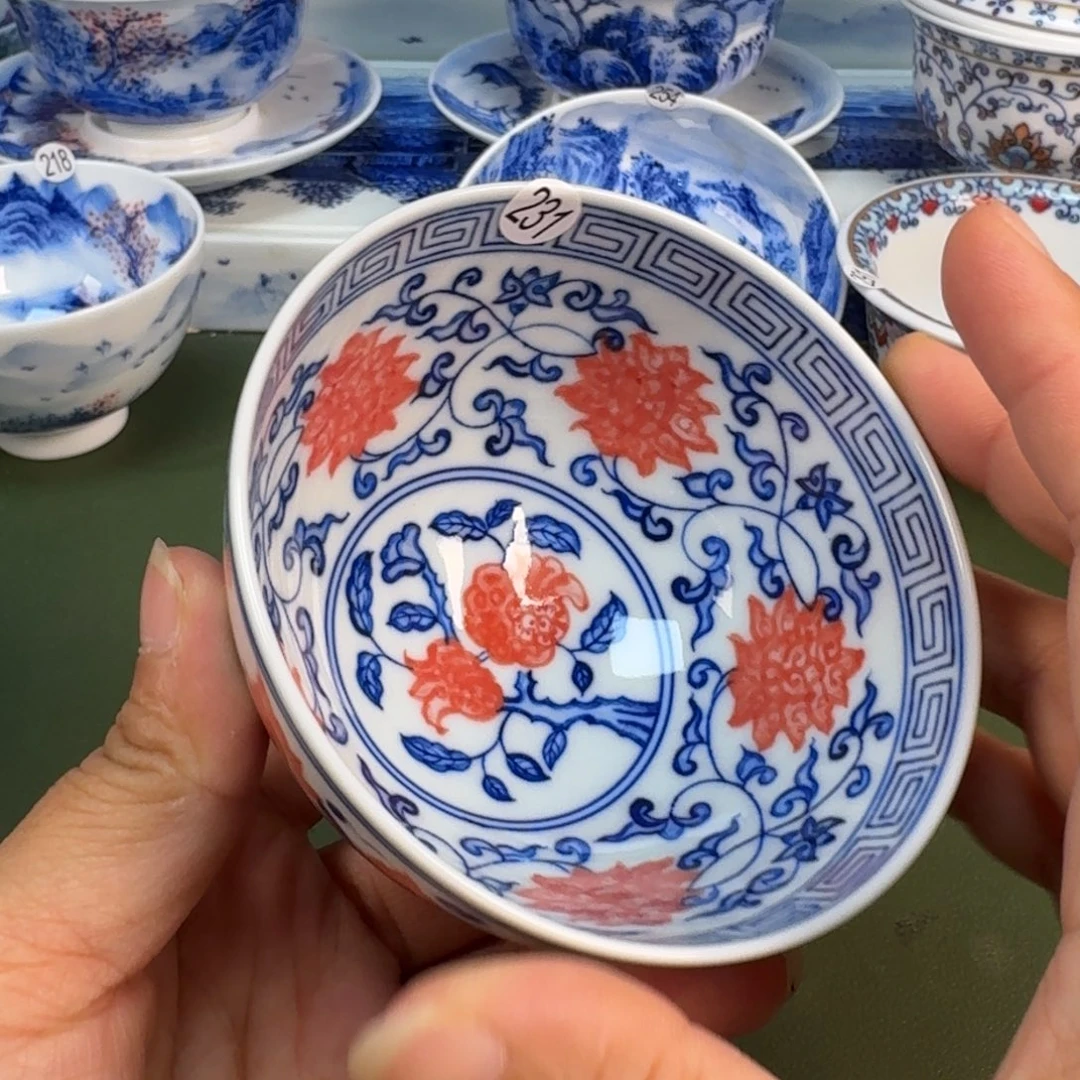 景德镇纯手绘茶具圆圆231