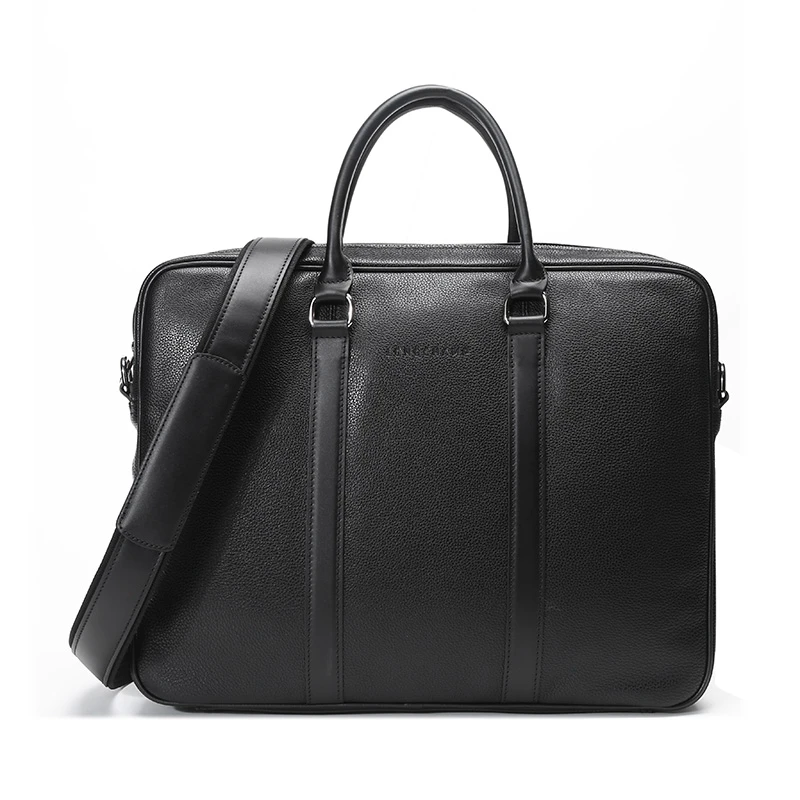未使用 LONGCHAMP/珑骧 男士手提单肩包公文包大号2122 021