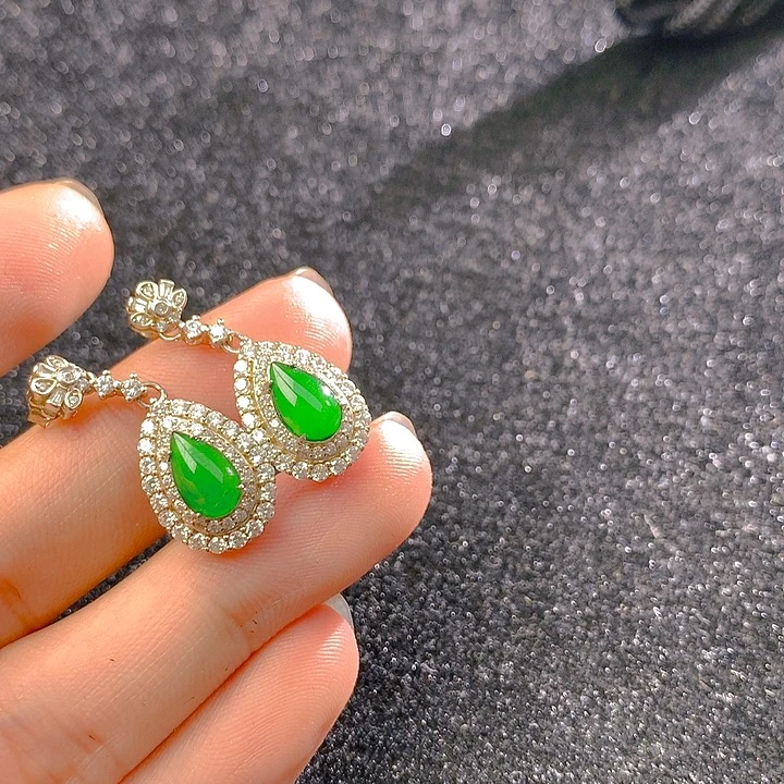 【闪购商品】翡翠银S925镶嵌颈饰翡翠