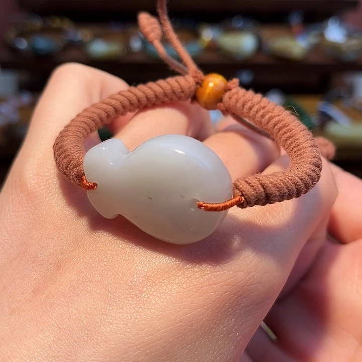 和田玉未镶嵌手链