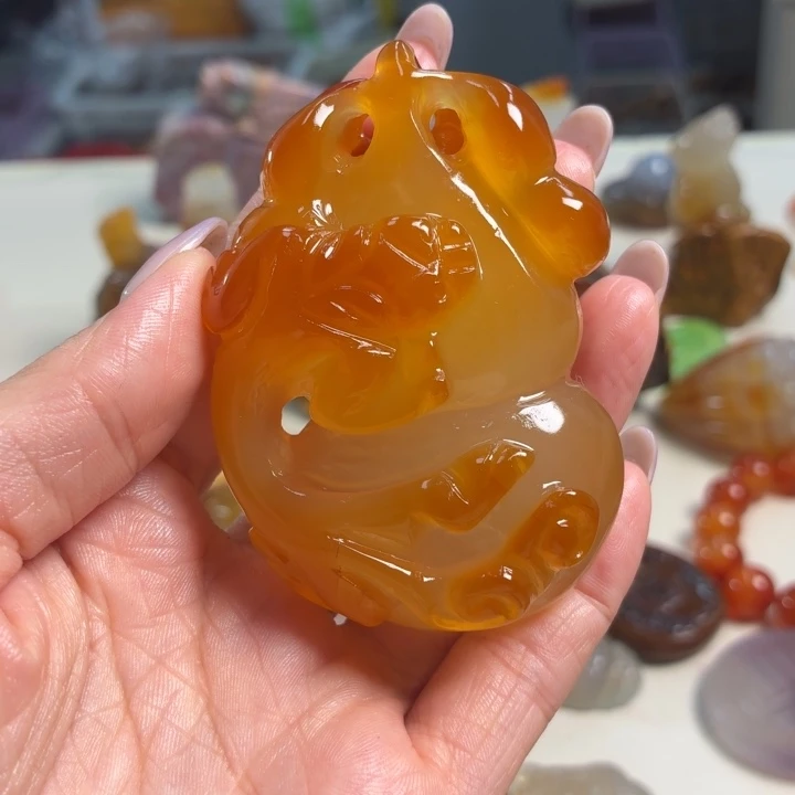 玛瑙/玉髓未镶嵌吊坠(不含链)