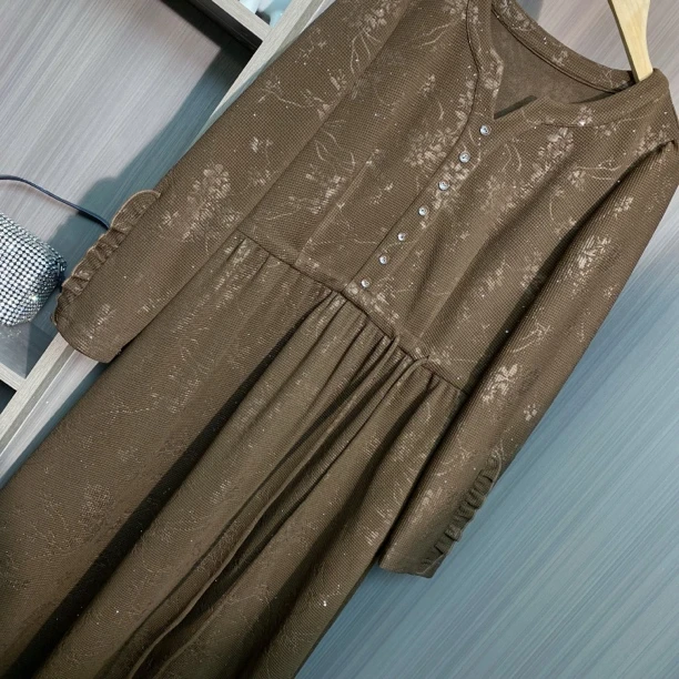 61 端庄大气新款夏季阔太太中年妈妈装收腰显瘦长裙子