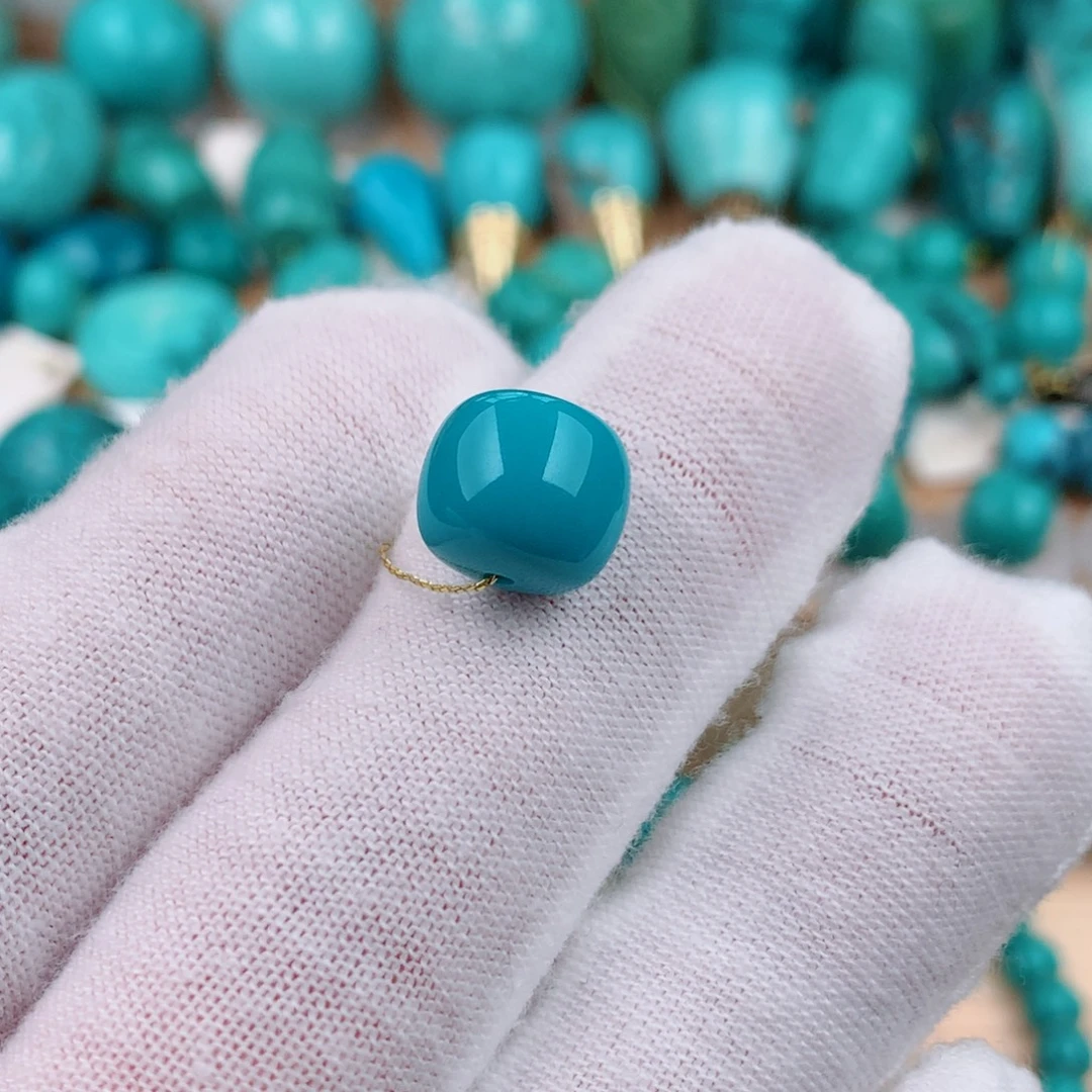 绿松石未镶嵌珠宝奇石10.5mm