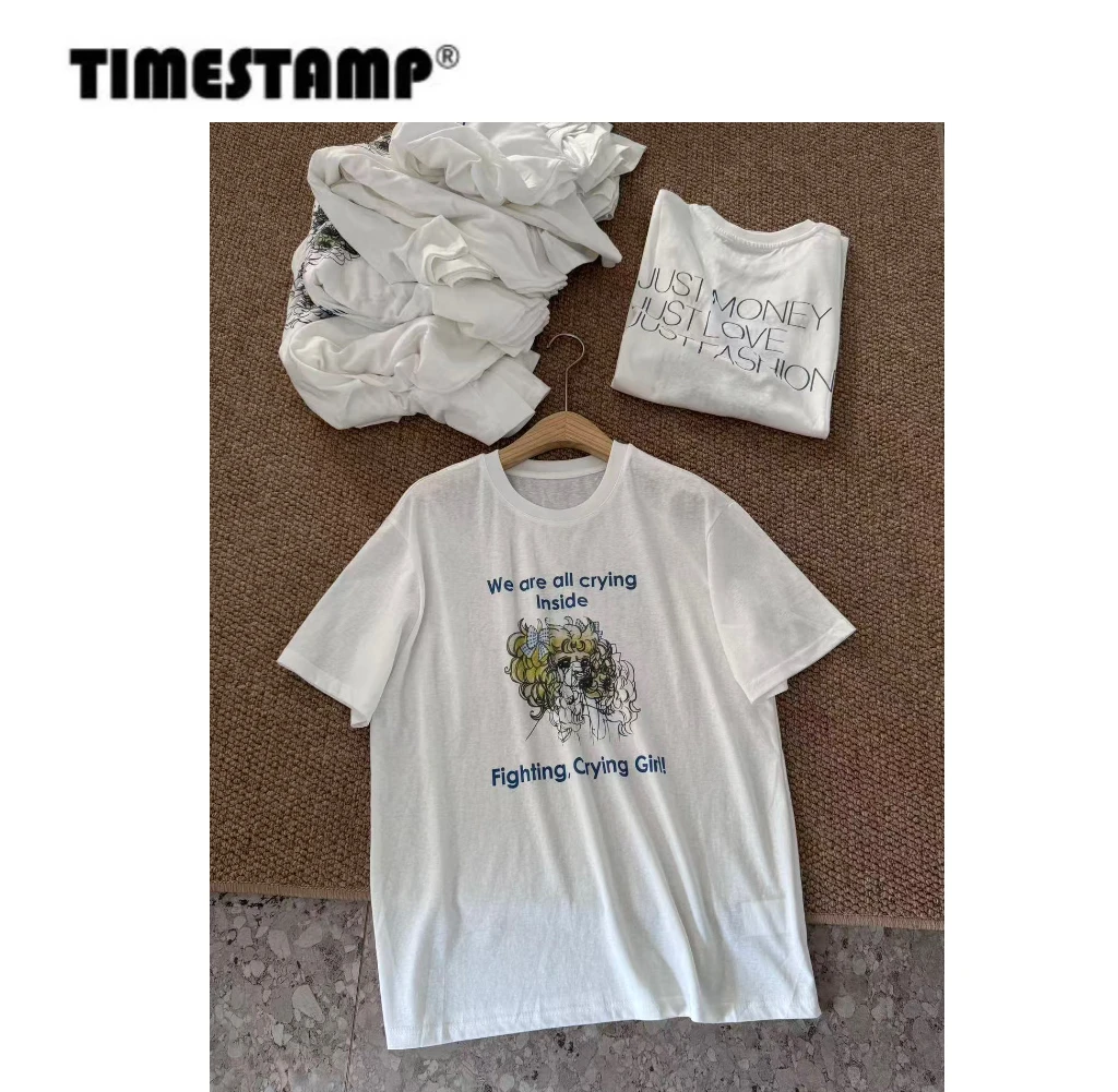 【TIMESTAMP】2025/64290016新款时尚洋气设计感后背字母T恤