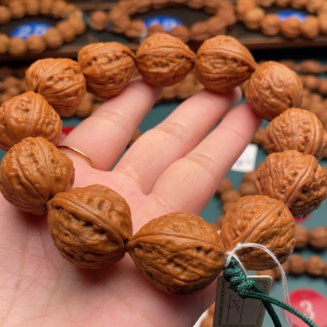 文玩核桃手串20尺寸桃心
