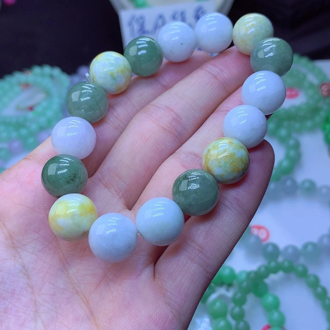 翡翠毛衣链未镶嵌