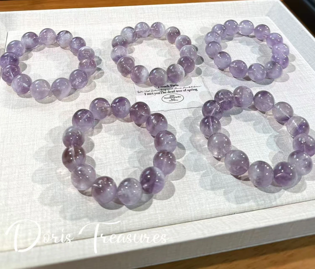 【素圈大卡紫兔毛】手串 精致气质多样性发一颜色微差