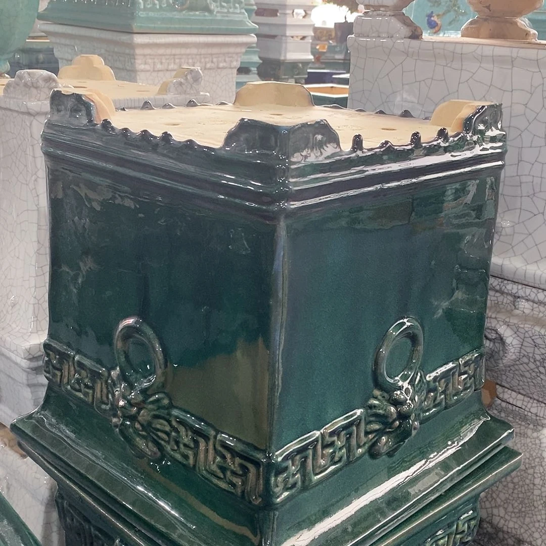 红陶夏***茶石湾盆石湾盆