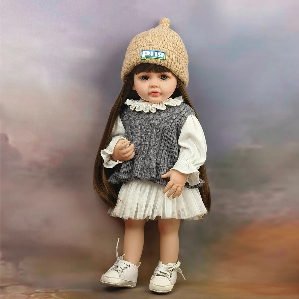 洋娃娃重生娃娃玩具陪伴娃娃搪胶仿真婴儿女孩礼物儿童批发代发