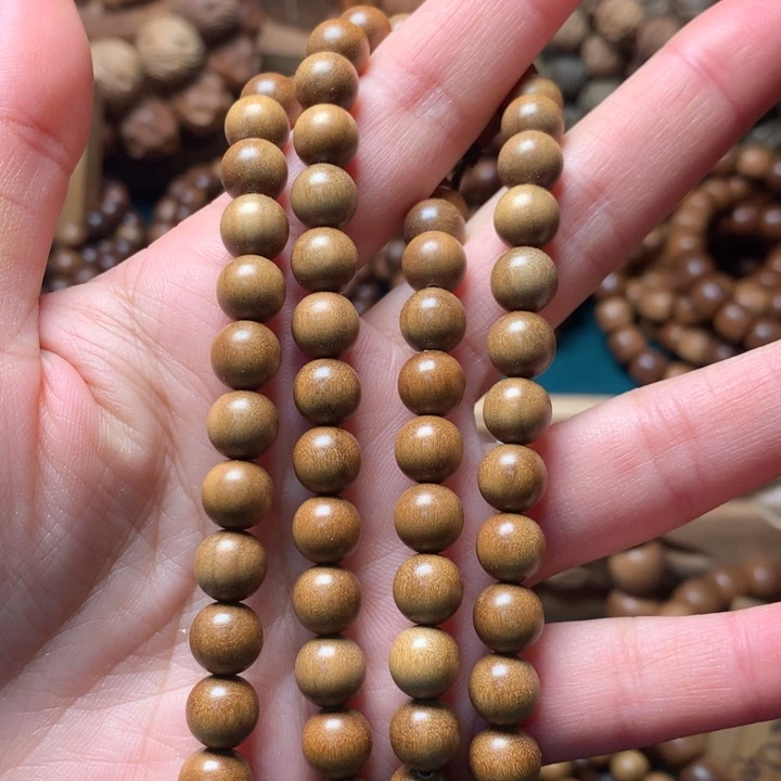 檀香木手串/手链韦**德老山檀香0.8顺纹多圈