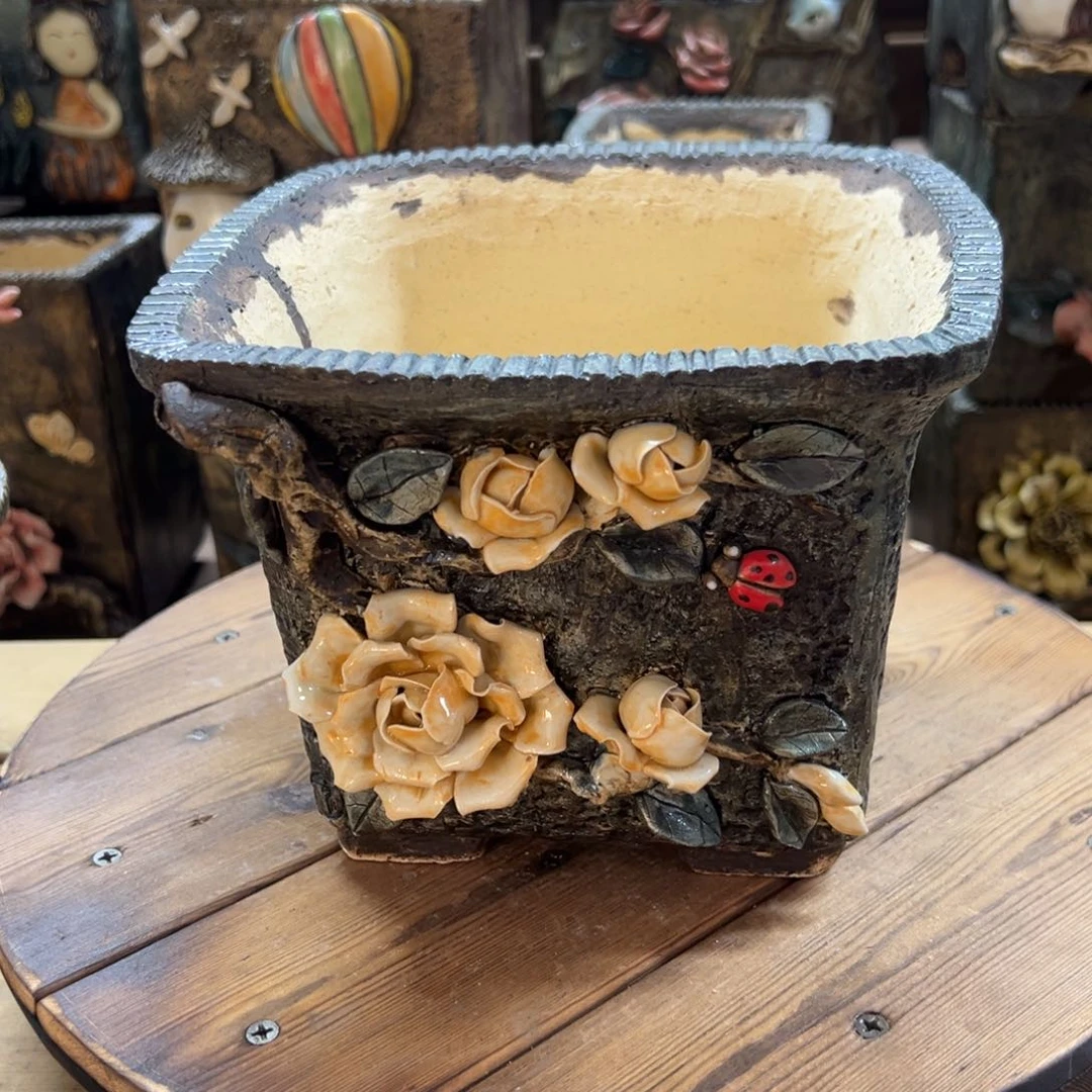 红陶青藤多肉花盆