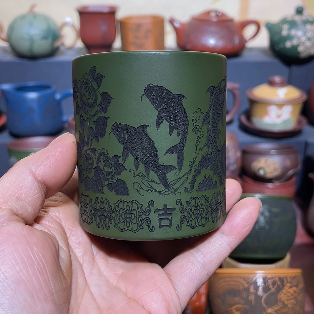 原矿紫砂手工主人杯