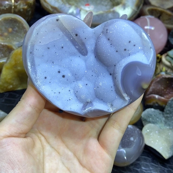 未镶嵌水晶珠宝半成品爱心