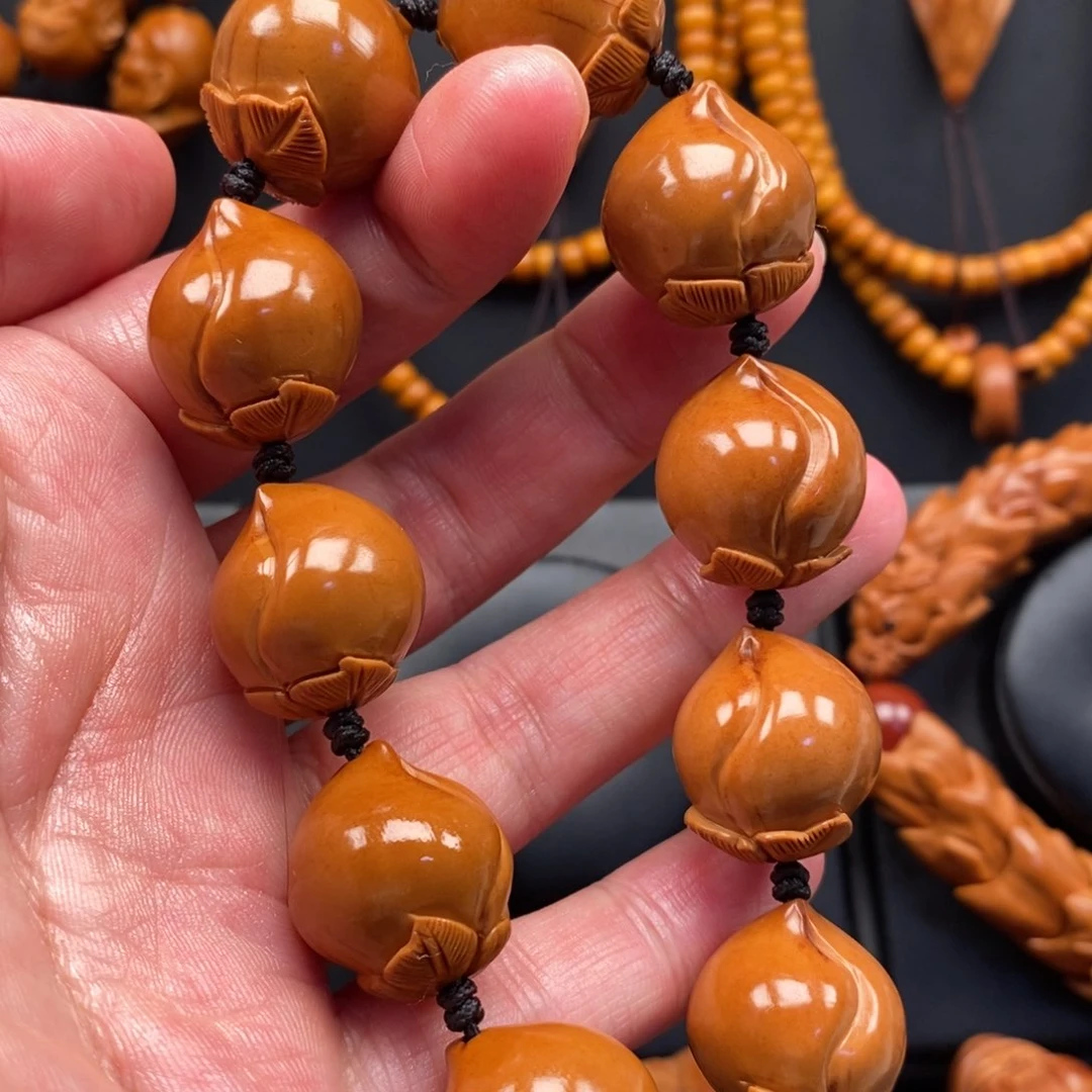 橄榄核手串寿桃串